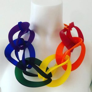 Rainbow Link Necklace
